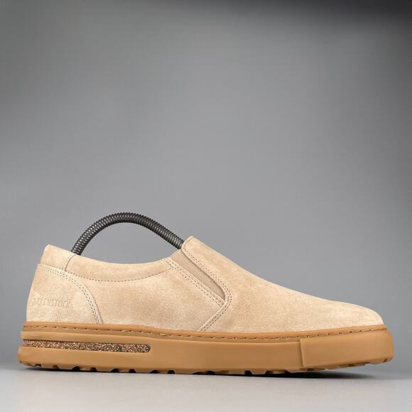 Birkenstock Oswego Men\'s EU 42 US 9 Biege Suede Slip On Shoes Casual Loafer NEW
